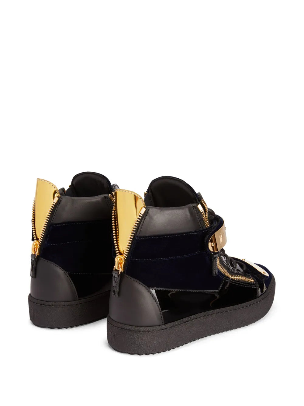 Giuseppe Zanotti Coby Double-Straps Mid-Top Sneakers