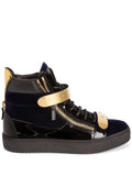 Giuseppe Zanotti Coby Double-Straps Mid-Top Sneakers