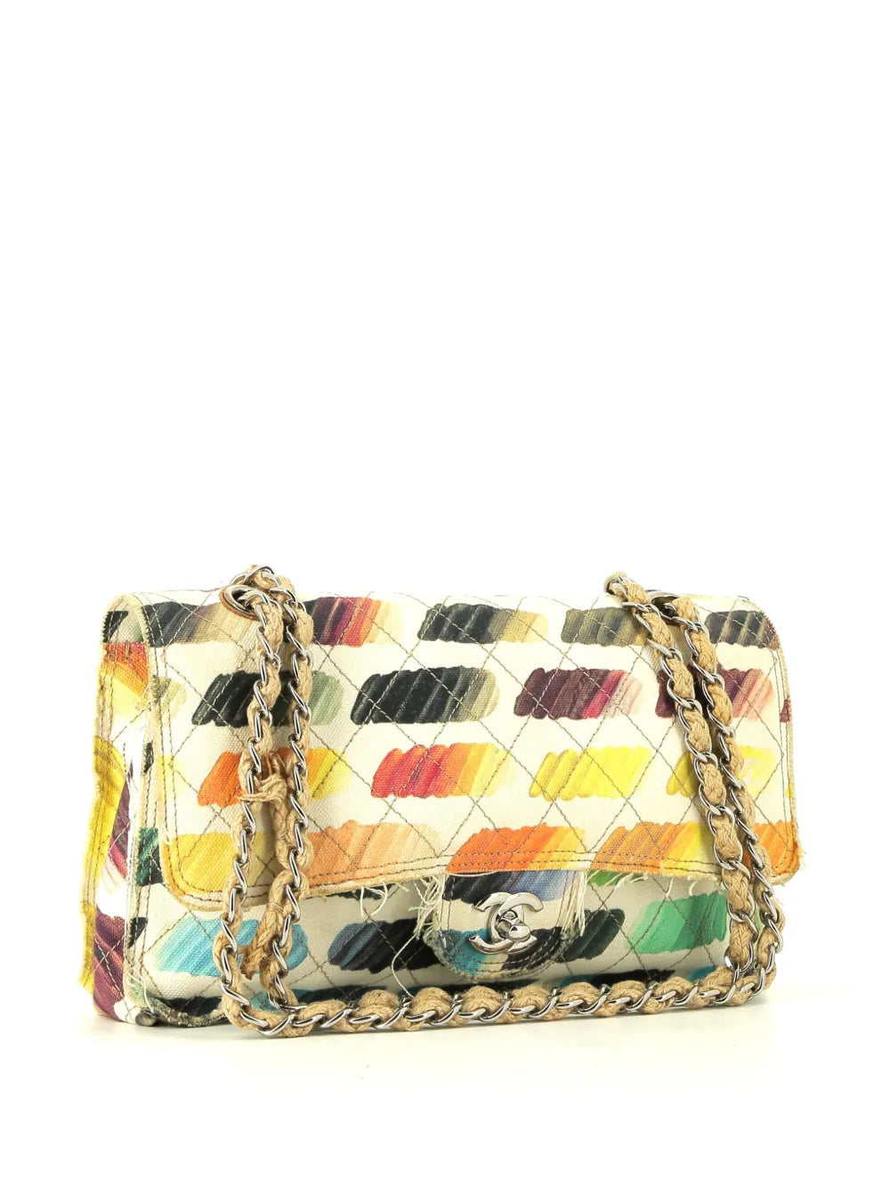Pre-OwnedCHANEL Pre-OwnedTimeless watercolour-print shoulder bag