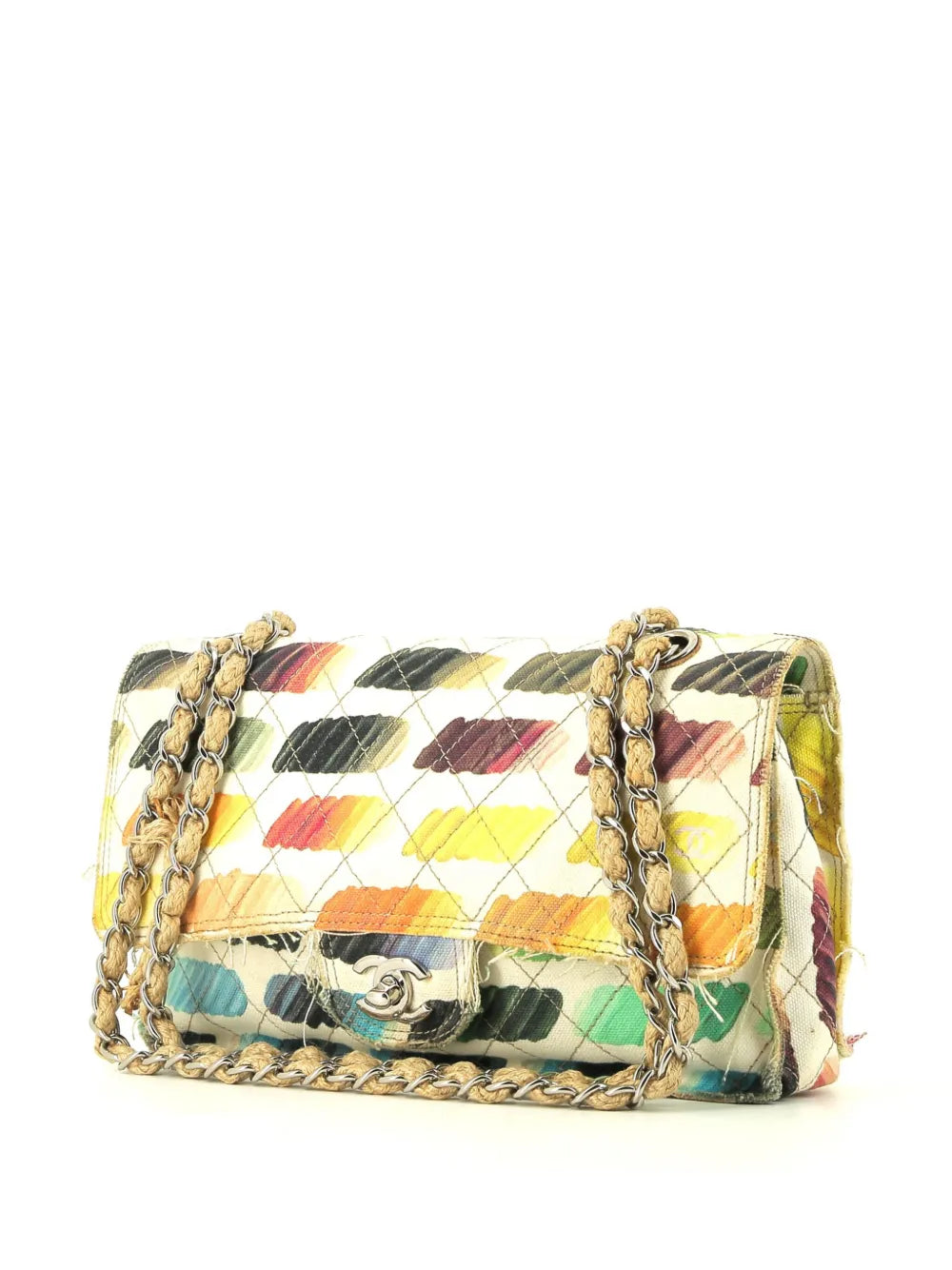 Pre-OwnedCHANEL Pre-OwnedTimeless watercolour-print shoulder bag