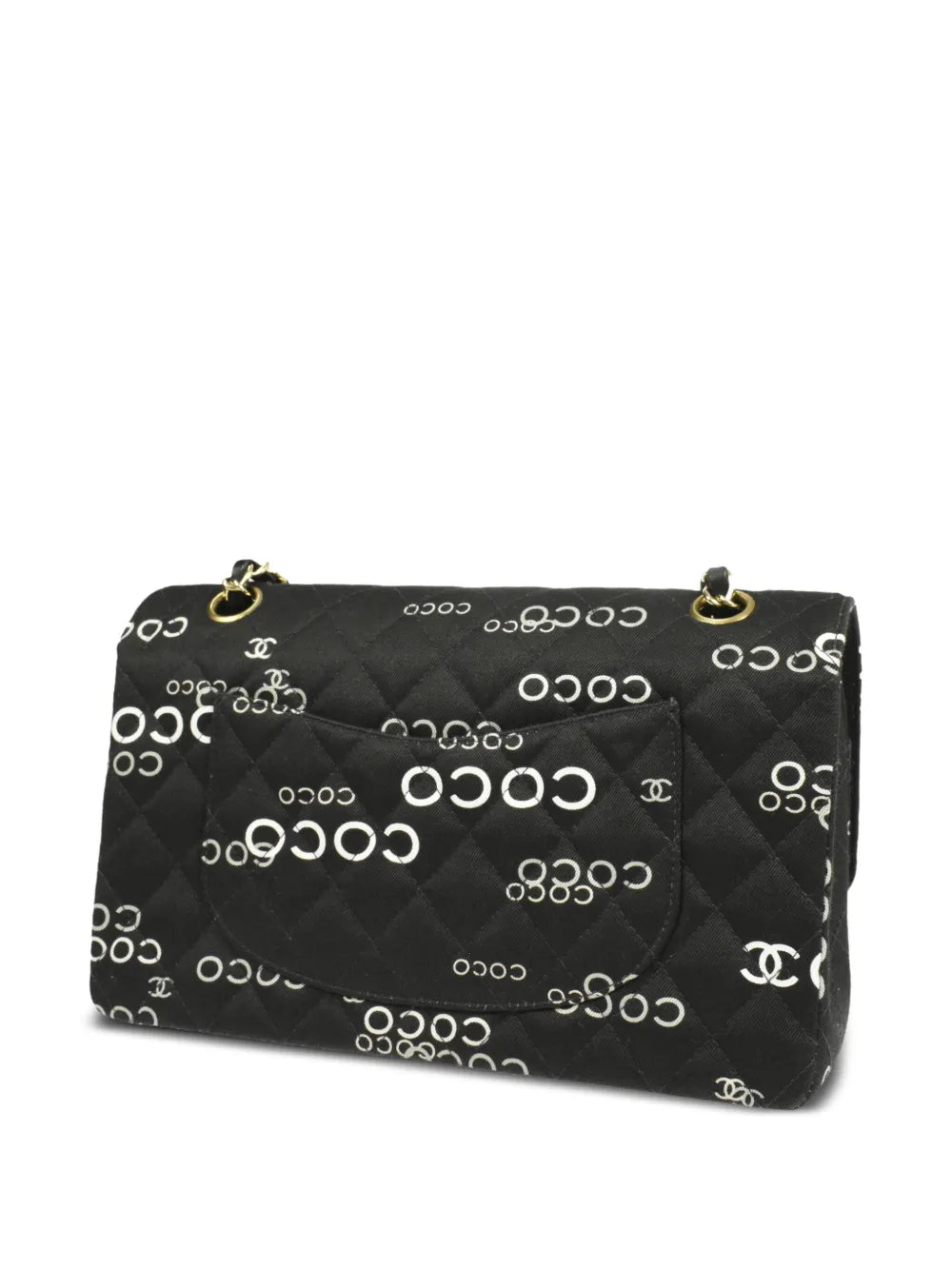 Pre-OwnedCHANEL Pre-Owned2002 Coco-Print Double Flap shoulder bag