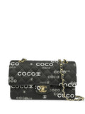 Pre-OwnedCHANEL Pre-Owned2002 Coco-Print Double Flap shoulder bag