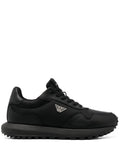 Emporio Armani Logo-Charm Lace-Up Sneakers