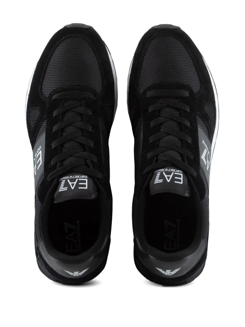 Ea7 Emporio Armani Logo-Print Panelled Sneakers
