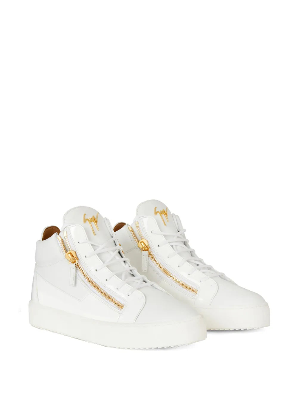 Giuseppe Zanotti Kriss Leather Mid-Top Sneakers