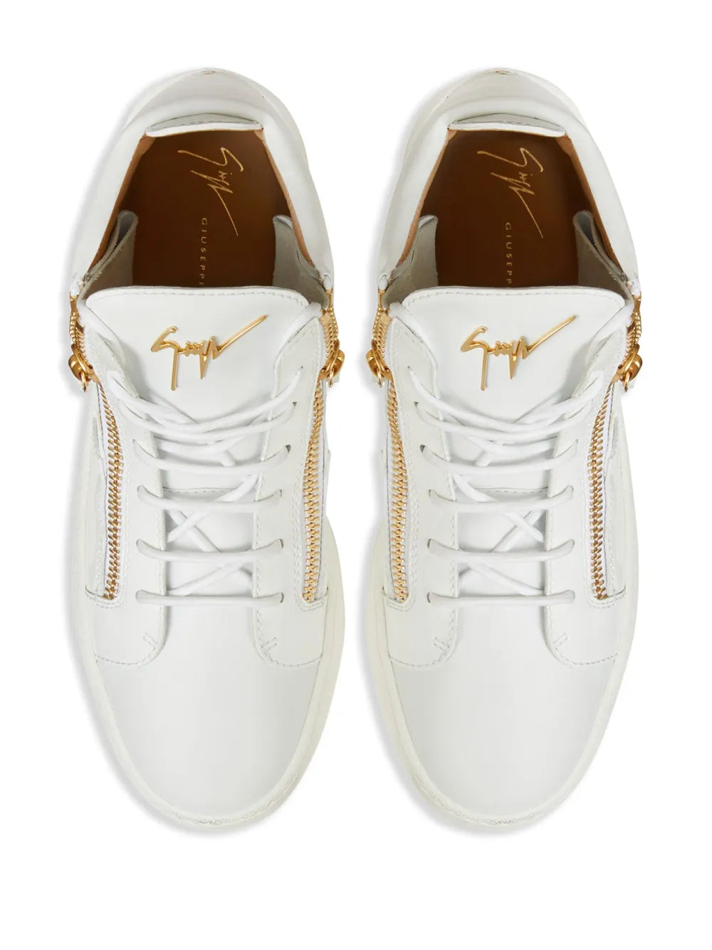 Giuseppe Zanotti Kriss Leather Mid-Top Sneakers