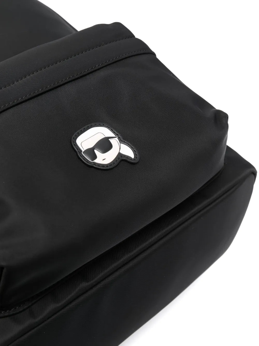 Karl Lagerfeldlogo-patch faux-leather backpack