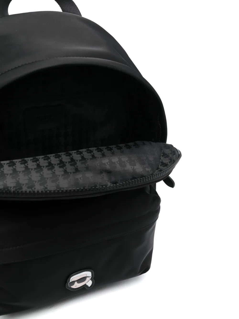 Karl Lagerfeldlogo-patch faux-leather backpack