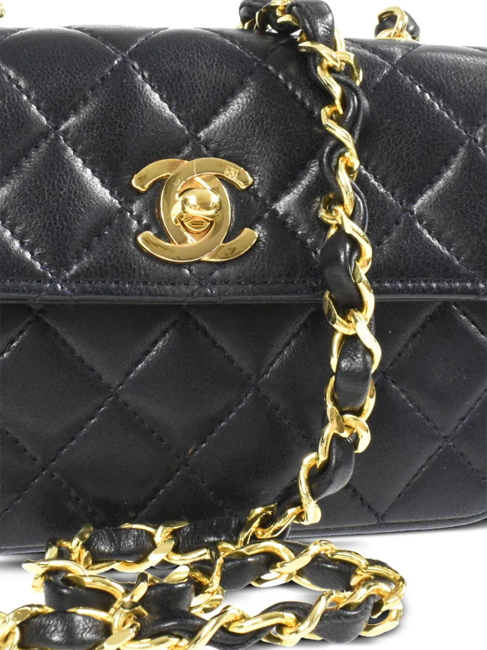 Pre-OwnedCHANEL Pre-Owned1990 mini CC diamond-quilted shoulder bag