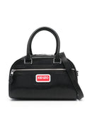 Kenzologo-plaque faux-leather tote bag