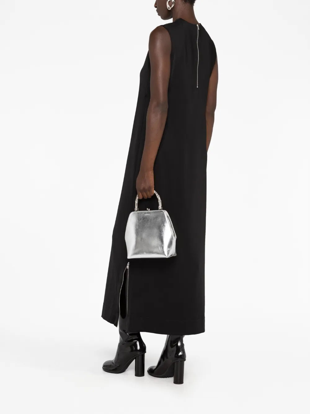 Jil SanderGoji Bamboo Square leather tote bag