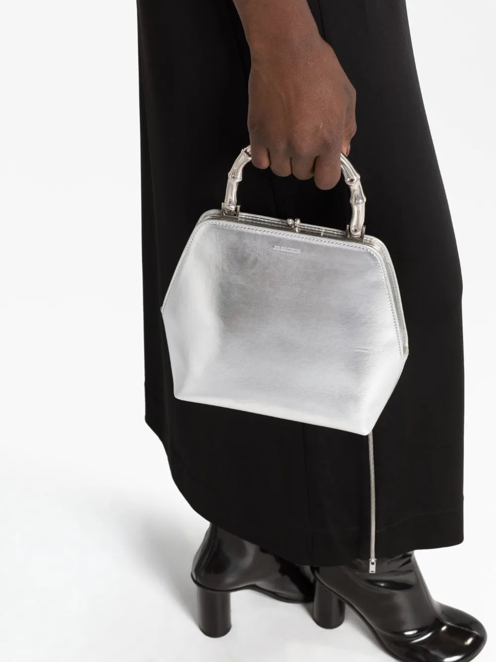 Jil SanderGoji Bamboo Square leather tote bag