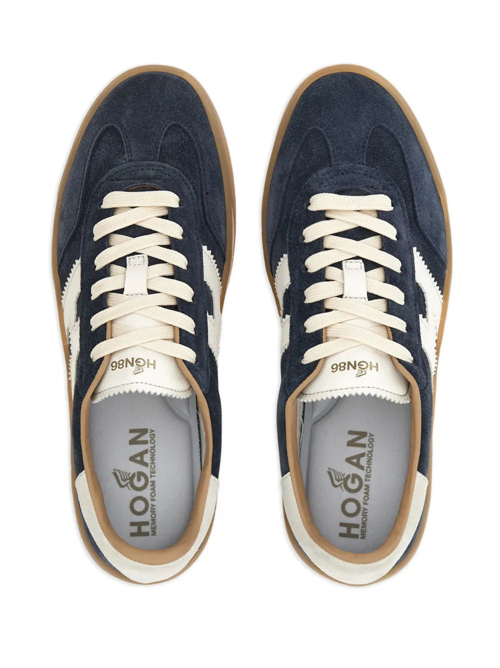 Hogan Logo-Patch Leather Sneakers