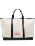 Thom BrowneRWB-stripe tote bag