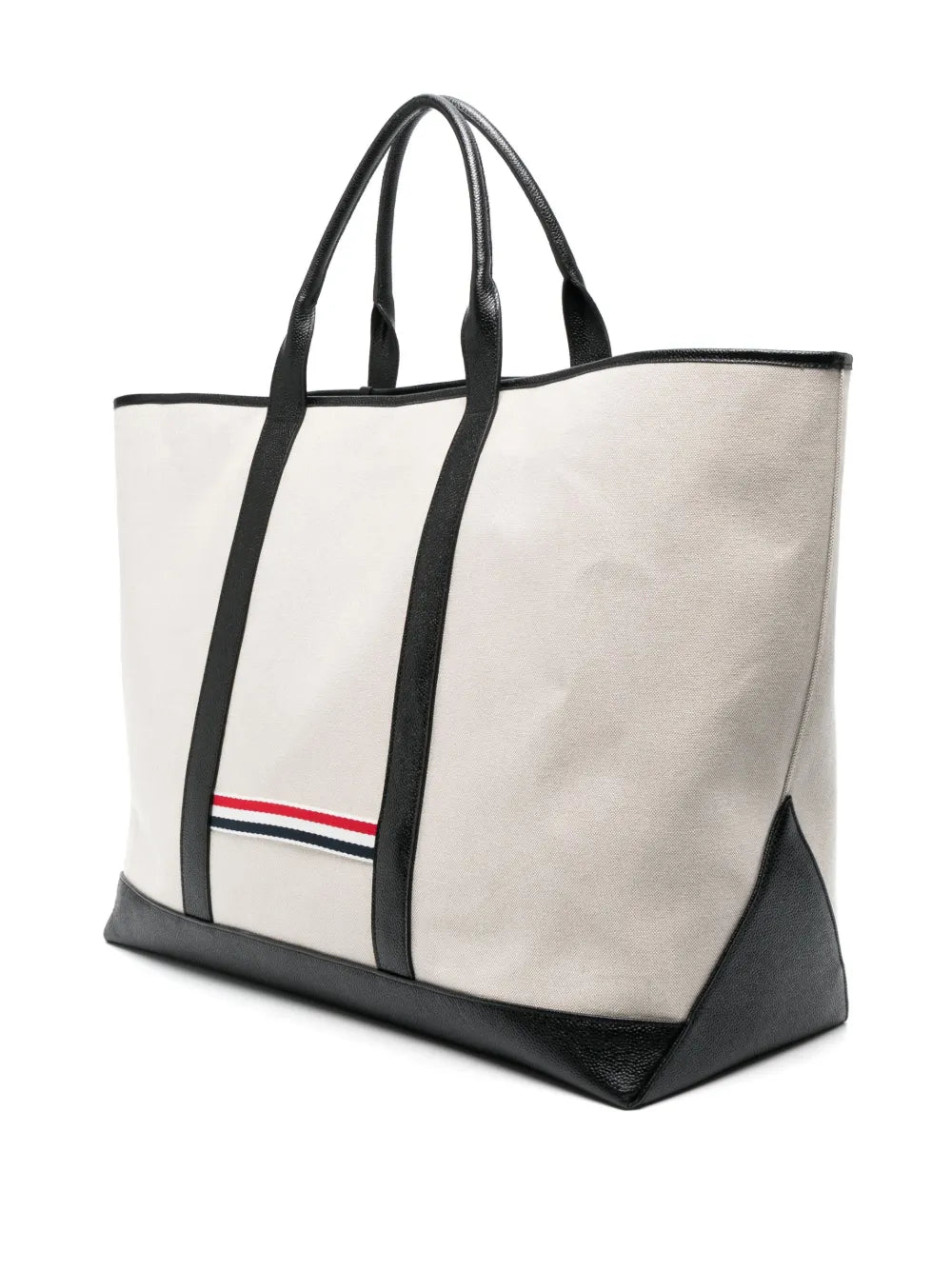Thom BrowneRWB-stripe tote bag