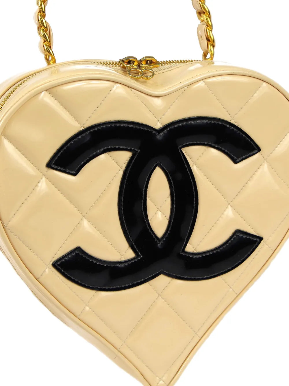 Pre-OwnedCHANEL Pre-Owned1995 CC patch heart vanity handbag