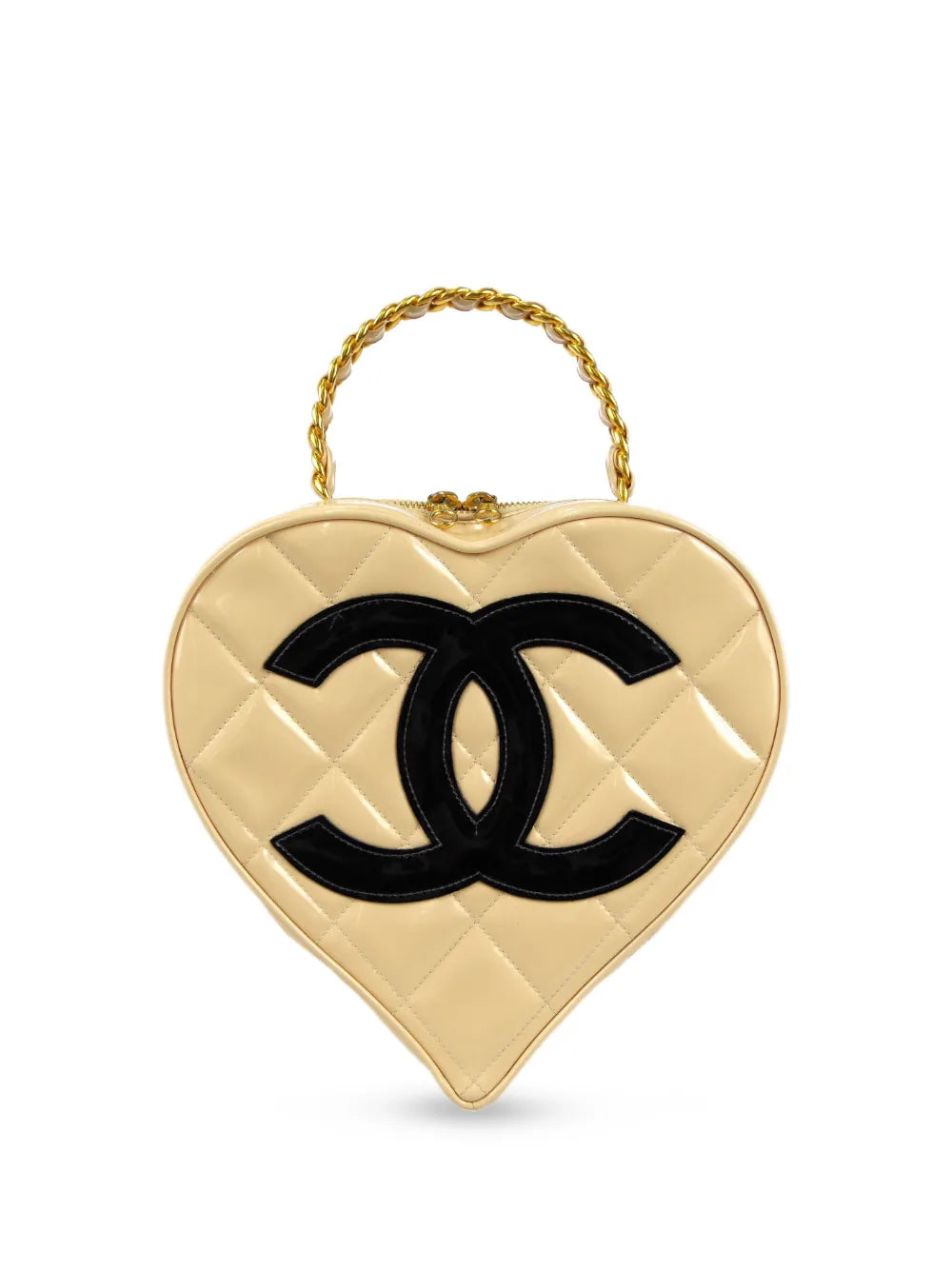 Pre-OwnedCHANEL Pre-Owned1995 CC patch heart vanity handbag