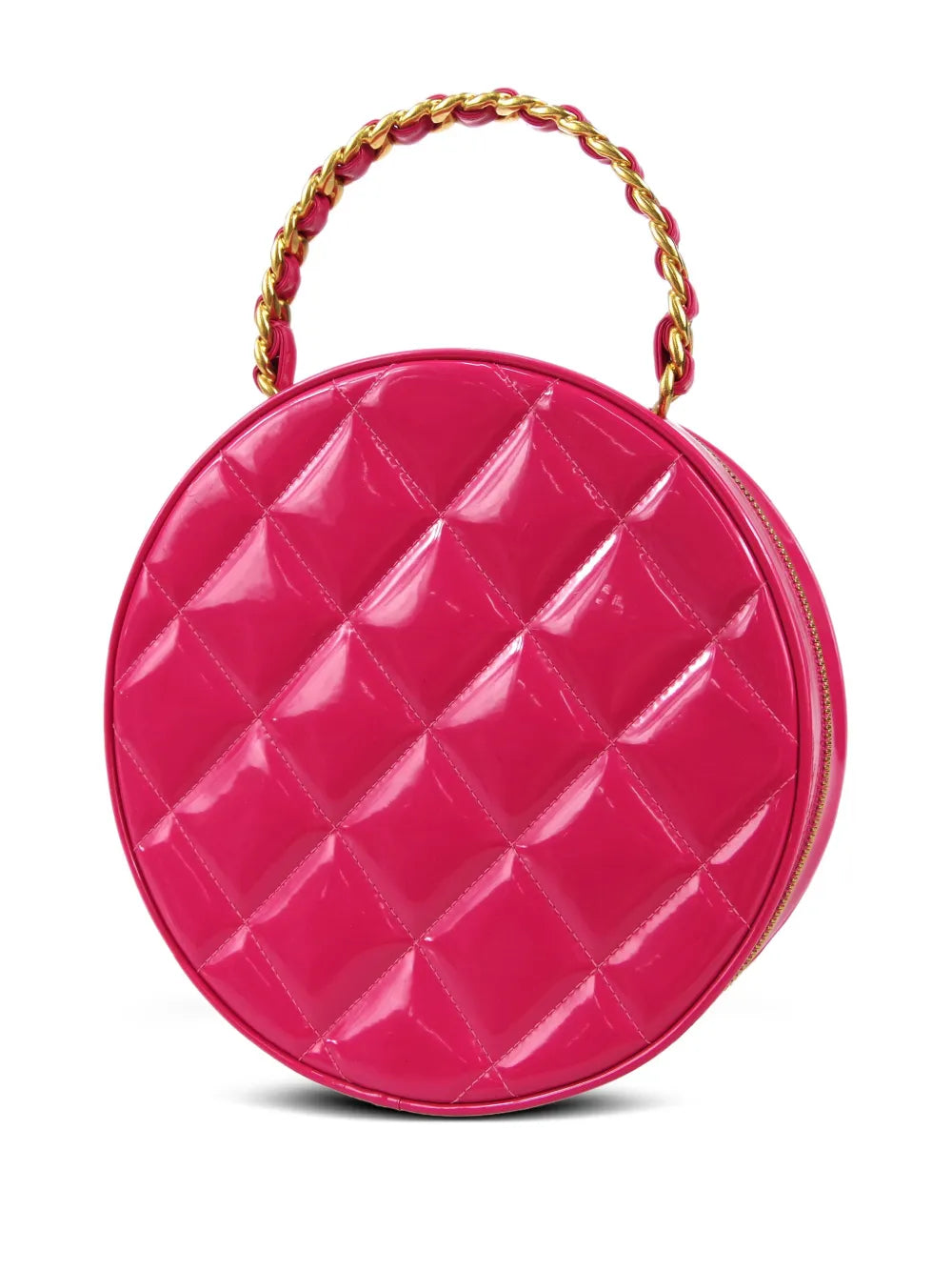 Pre-OwnedCHANEL Pre-Owned1995 CC patch round vanity handbag