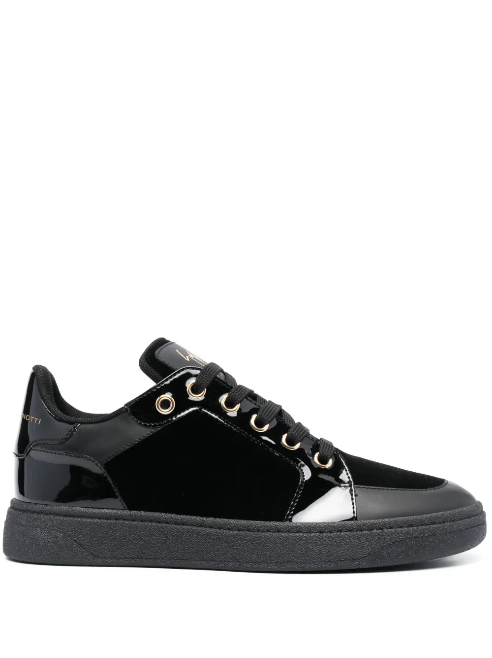 Giuseppe Zanotti Gz94 Velvet Lace-Up Low-Top Sneakers
