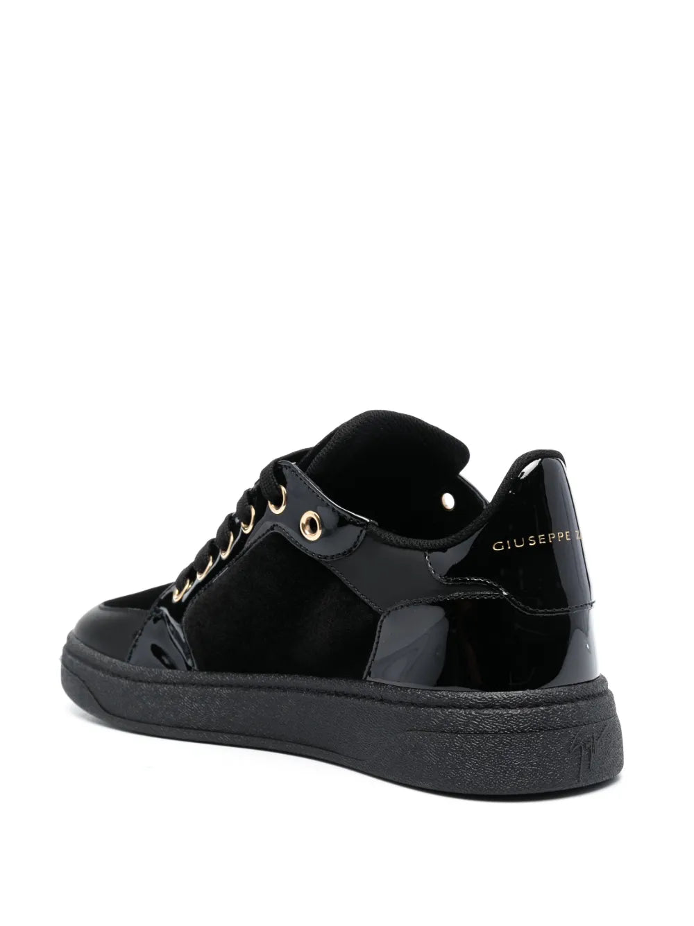 Giuseppe Zanotti Gz94 Velvet Lace-Up Low-Top Sneakers