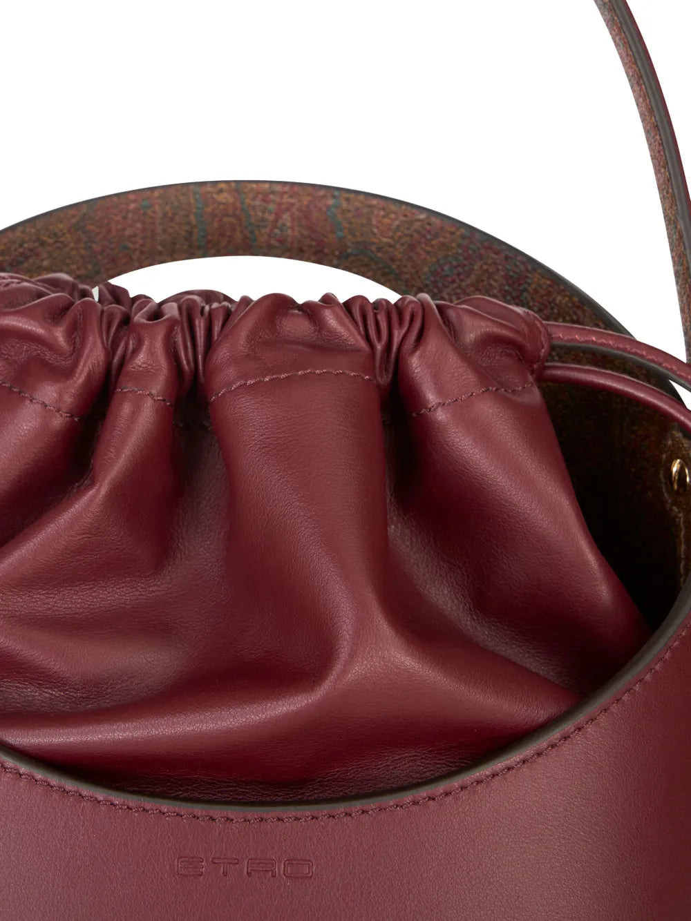 ETROSaturno leather bucket bag