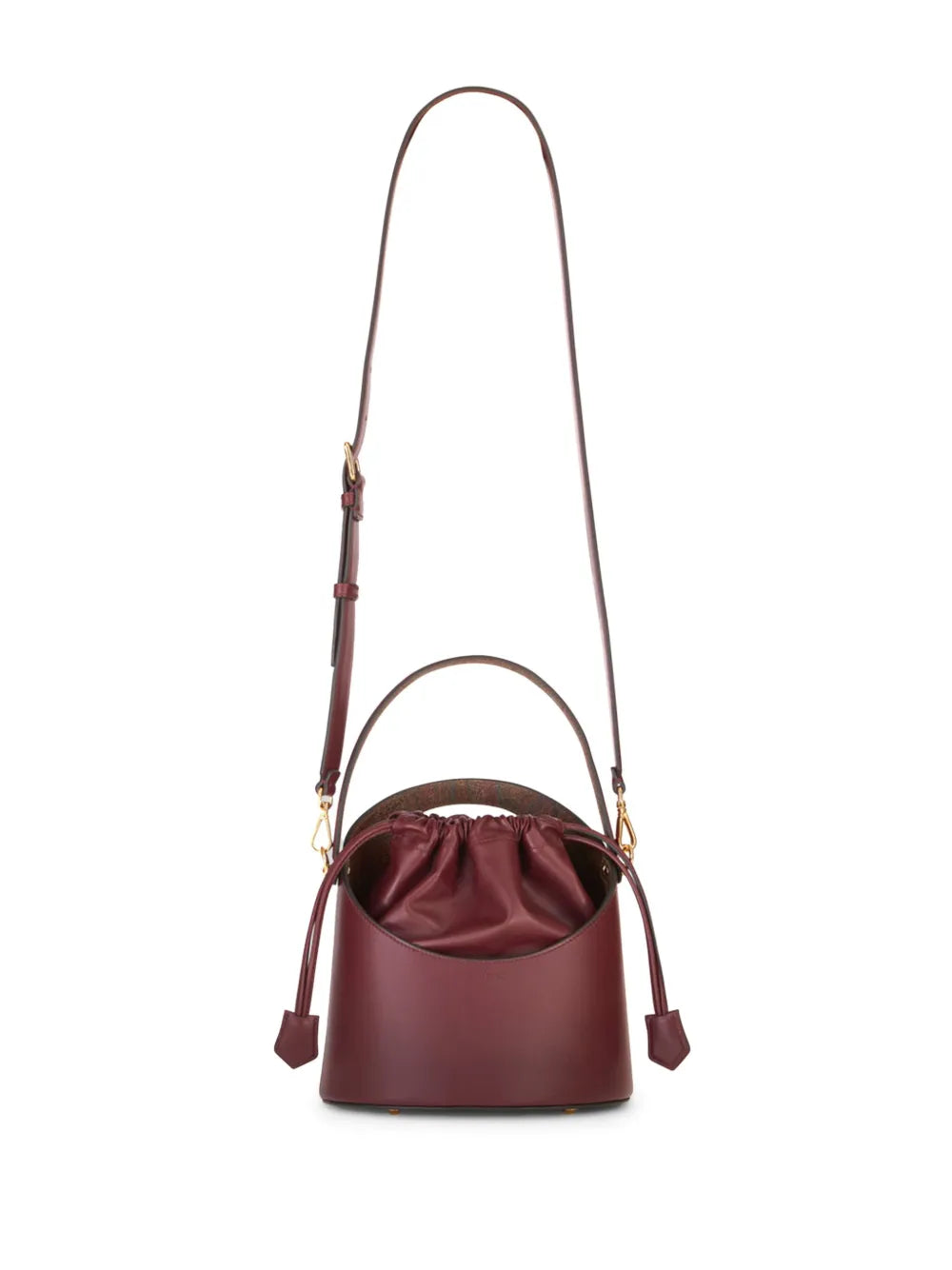 ETROSaturno leather bucket bag