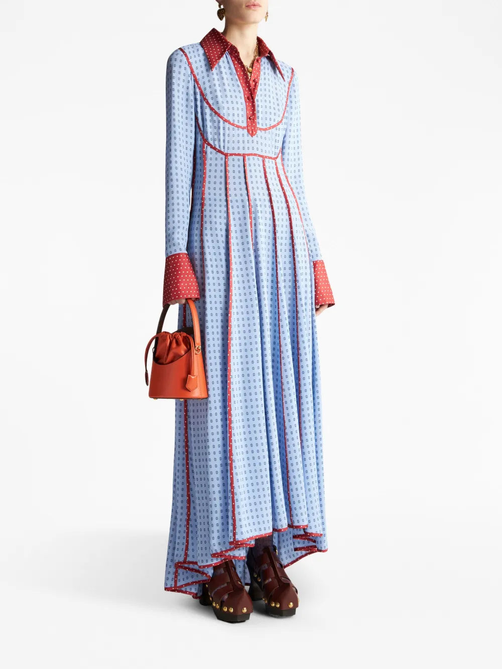 ETROmini Saturno leather bucket bag
