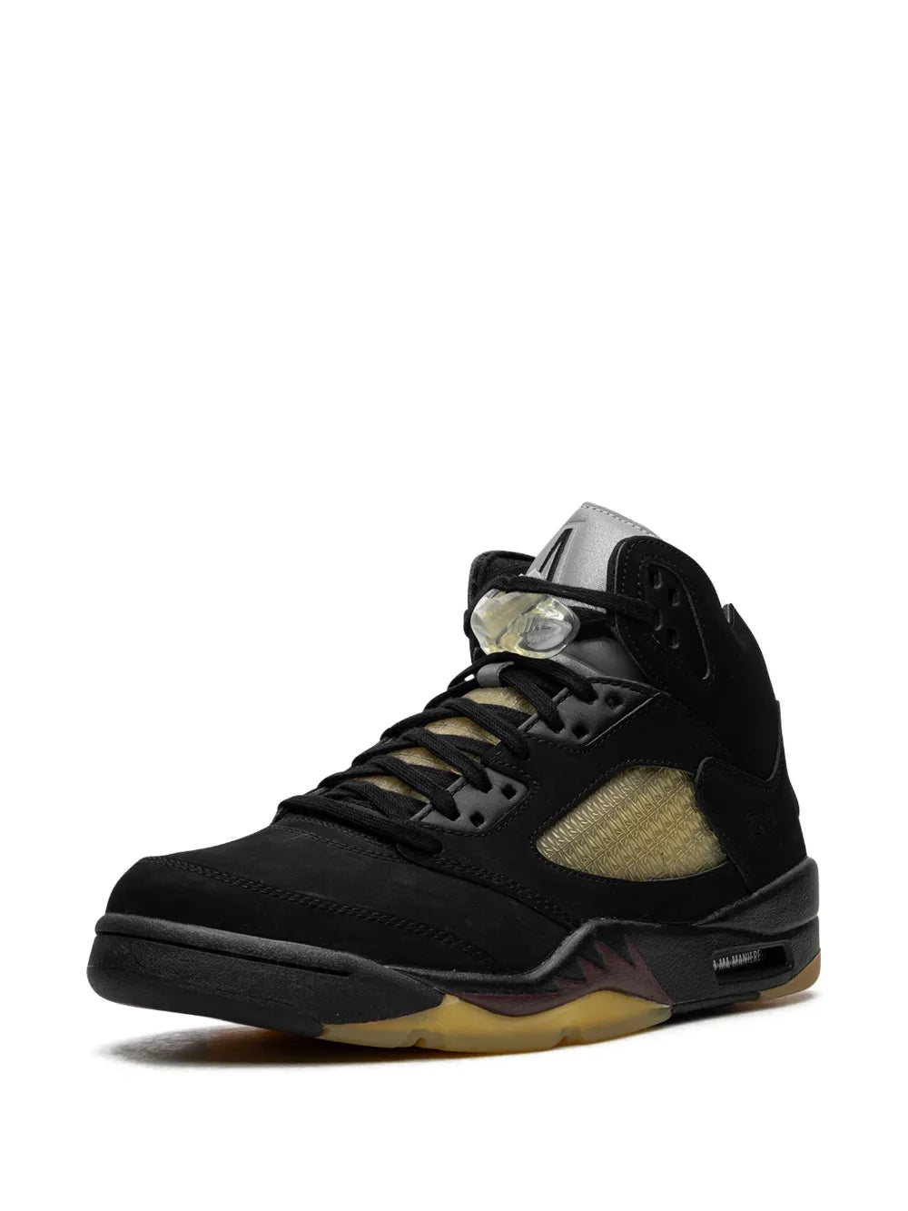 Jordan X A Ma Mani e Air Jordan 5 Black Sneakers