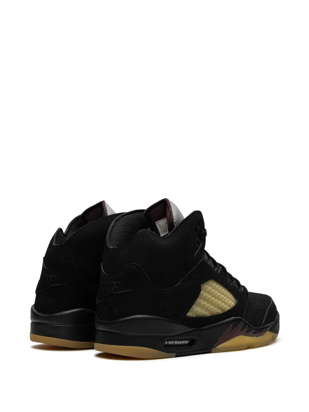 Jordan X A Ma Mani e Air Jordan 5 Black Sneakers