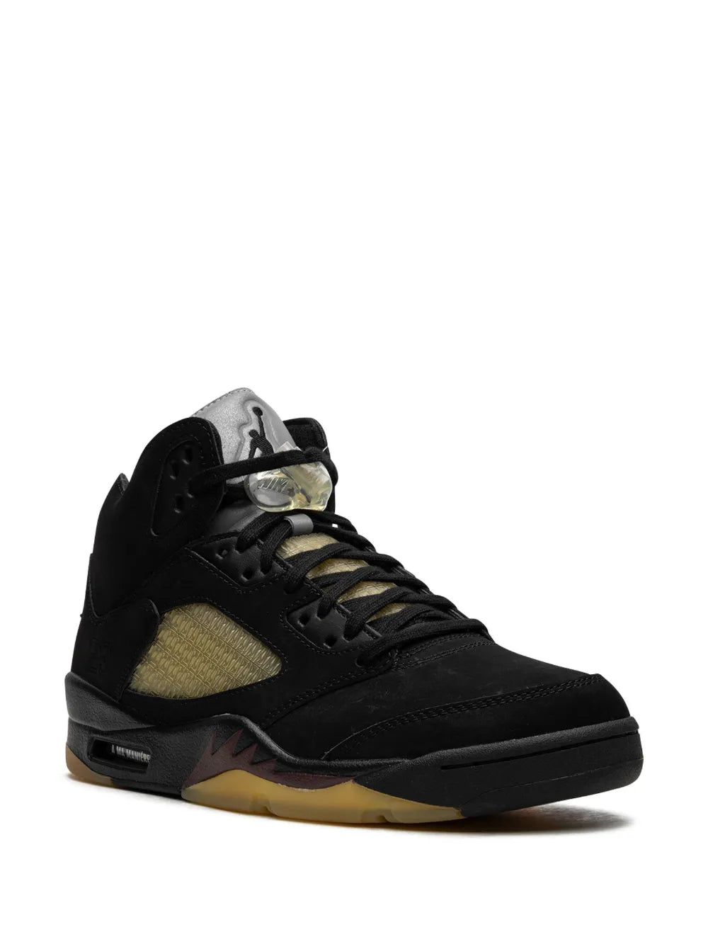 Jordan X A Ma Mani e Air Jordan 5 Black Sneakers