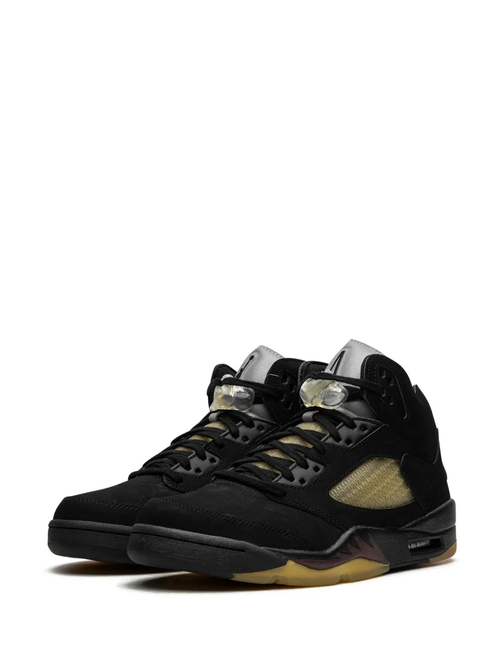 Jordan X A Ma Mani e Air Jordan 5 Black Sneakers