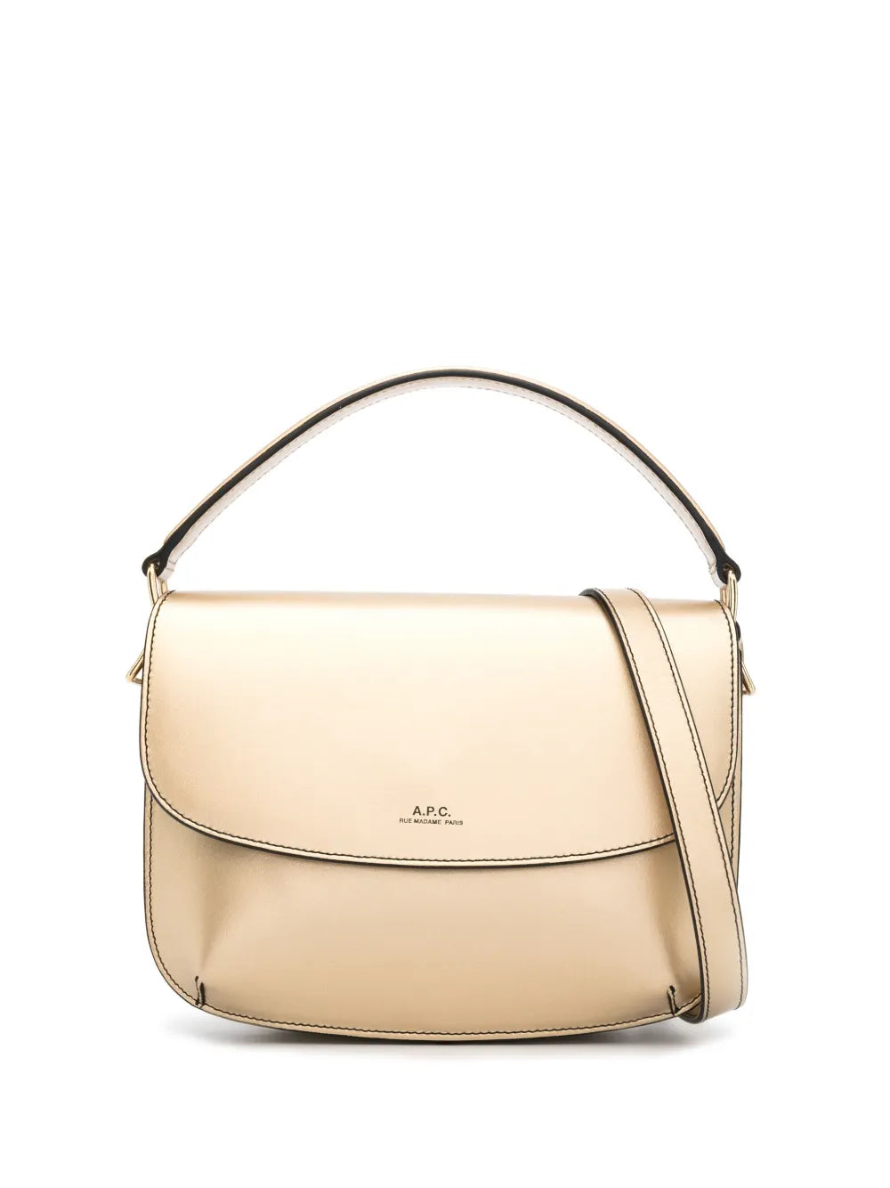 A.P.C.logo-print tote bag