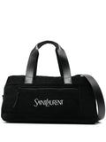 Saint Laurentlogo-jacquard zipped duffle bag
