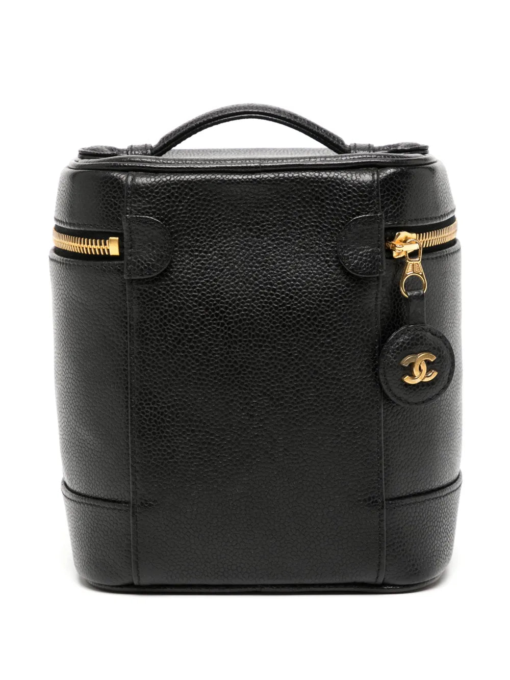 Pre-OwnedCHANEL Pre-Owned1998 CC stitch vanity bag