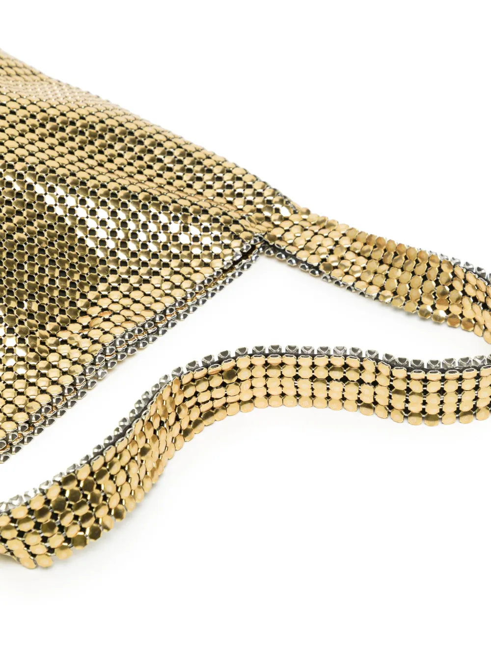 RabannePixel metallic-finish shoulder bag