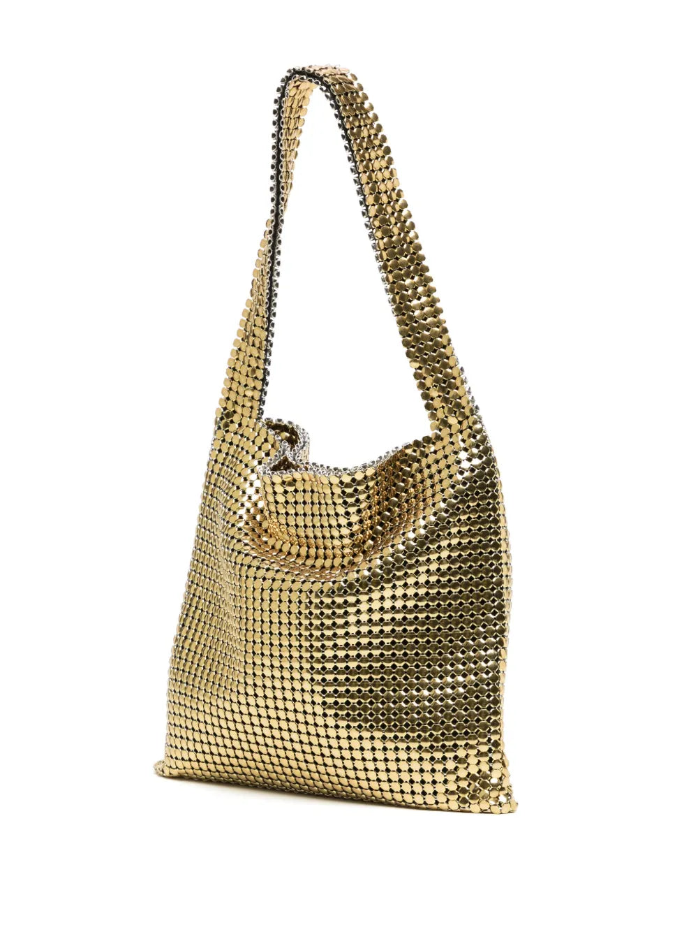 RabannePixel metallic-finish shoulder bag