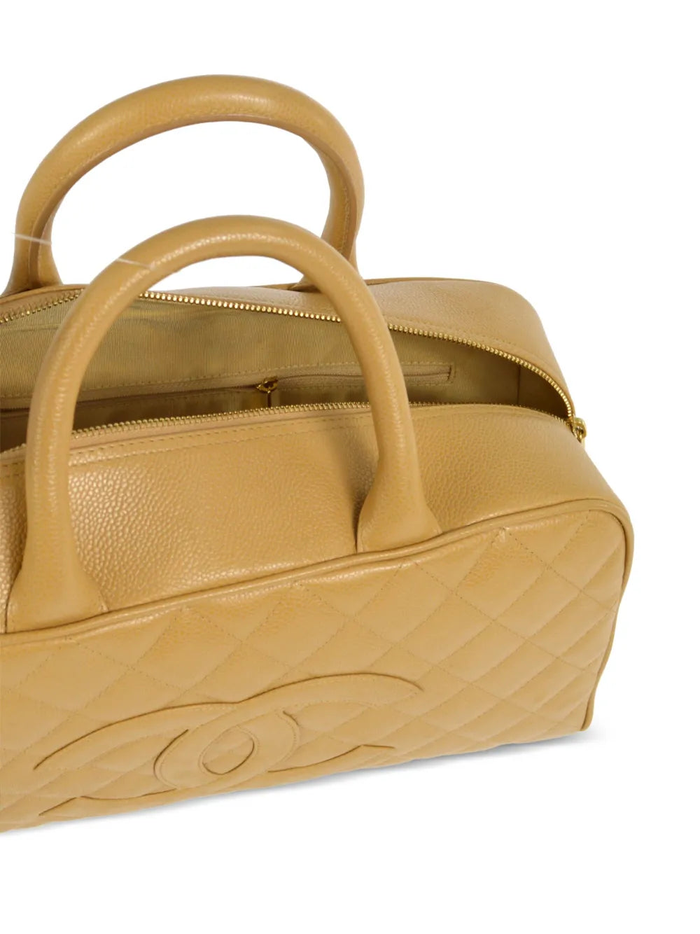Pre-OwnedCHANEL Pre-Owned2005 CC diamond-quilted bowling bag