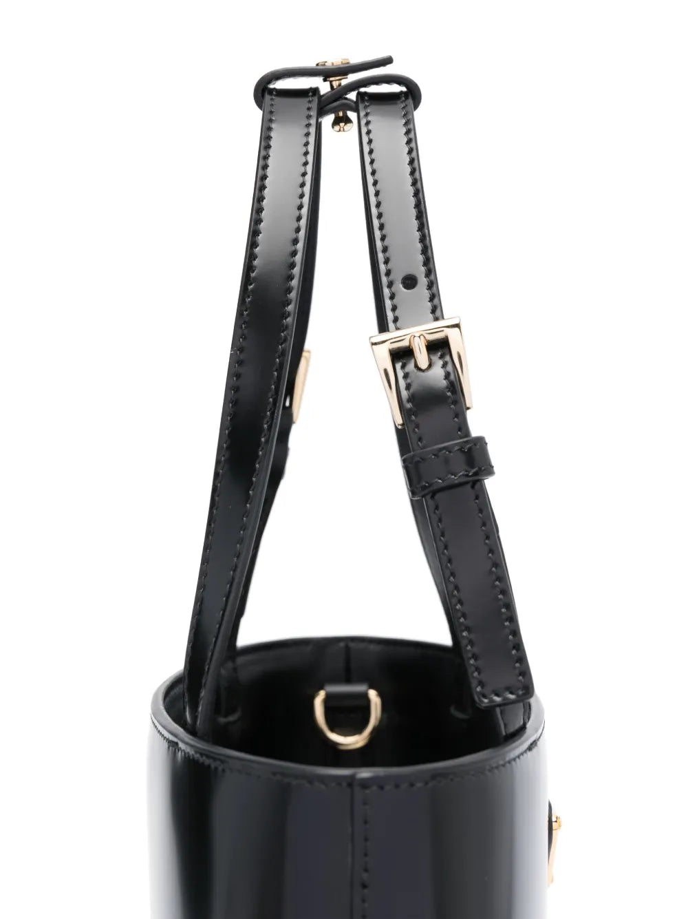 Pradatriangle logo-plaque bucket bag