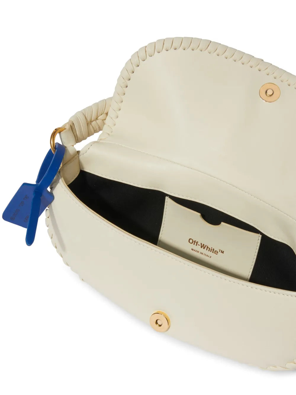 Off-Whiteweaved leather shoulder bag