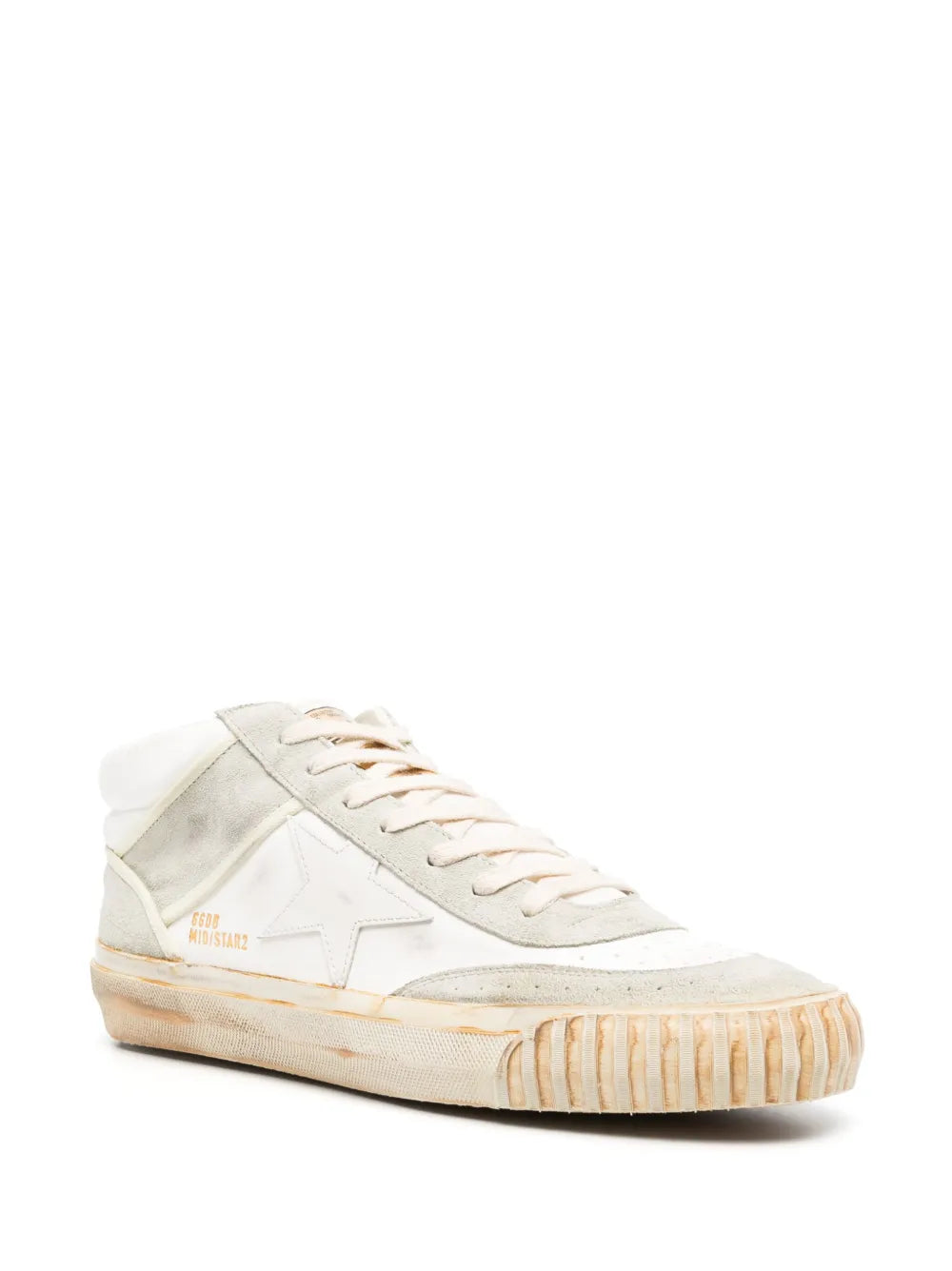 Golden Goose Mid Star Leather Sneakers