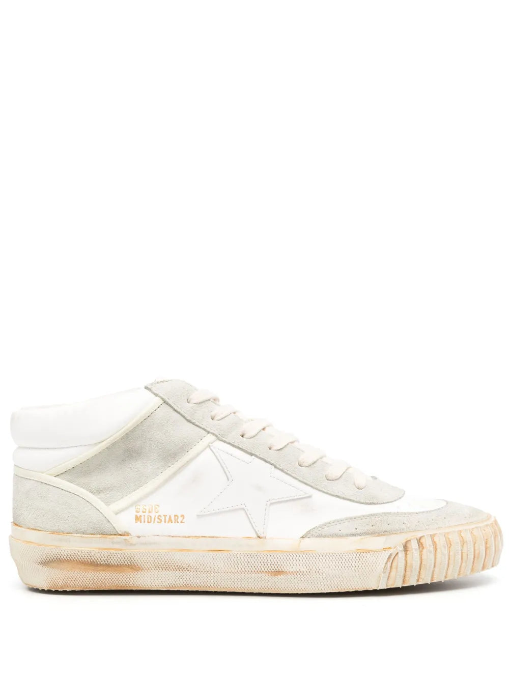 Golden Goose Mid Star Leather Sneakers