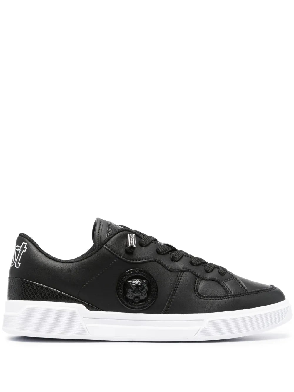 Just Cavalli Logo-Patch Leather Sneakers