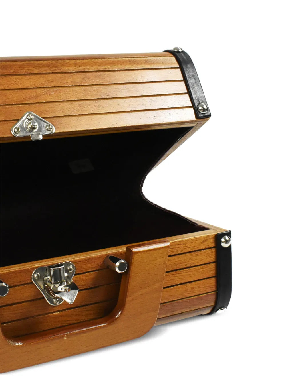 Pre-OwnedCHANEL Pre-Owned1995 CC wooden vanity handbag