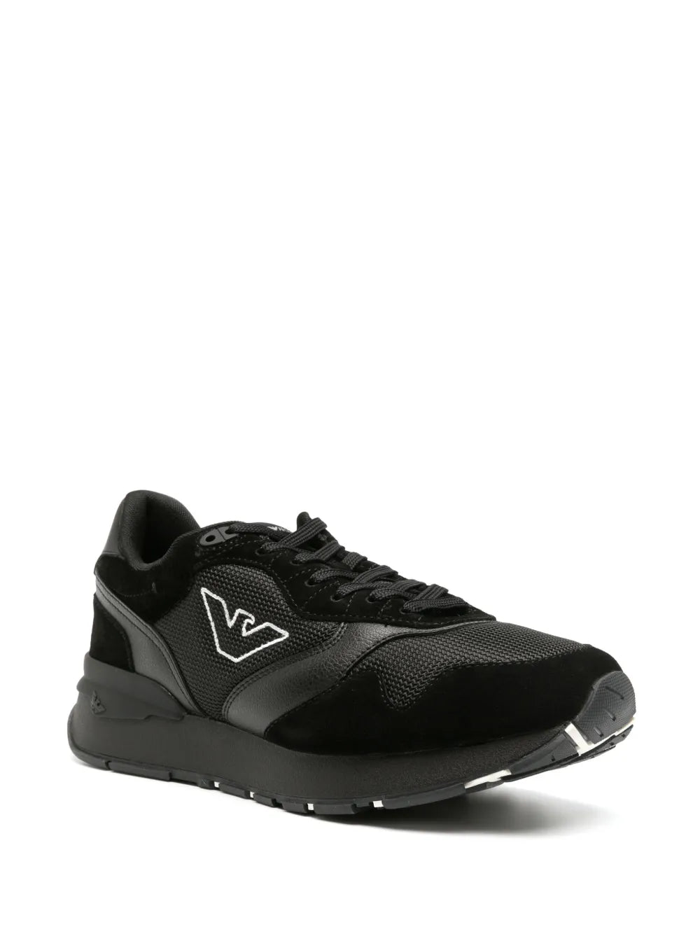 Emporio Armani Mesh-Panel Low-Top Sneakers