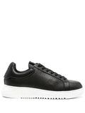 Emporio Armani Icon Logo-Perforated Leather Sneakers