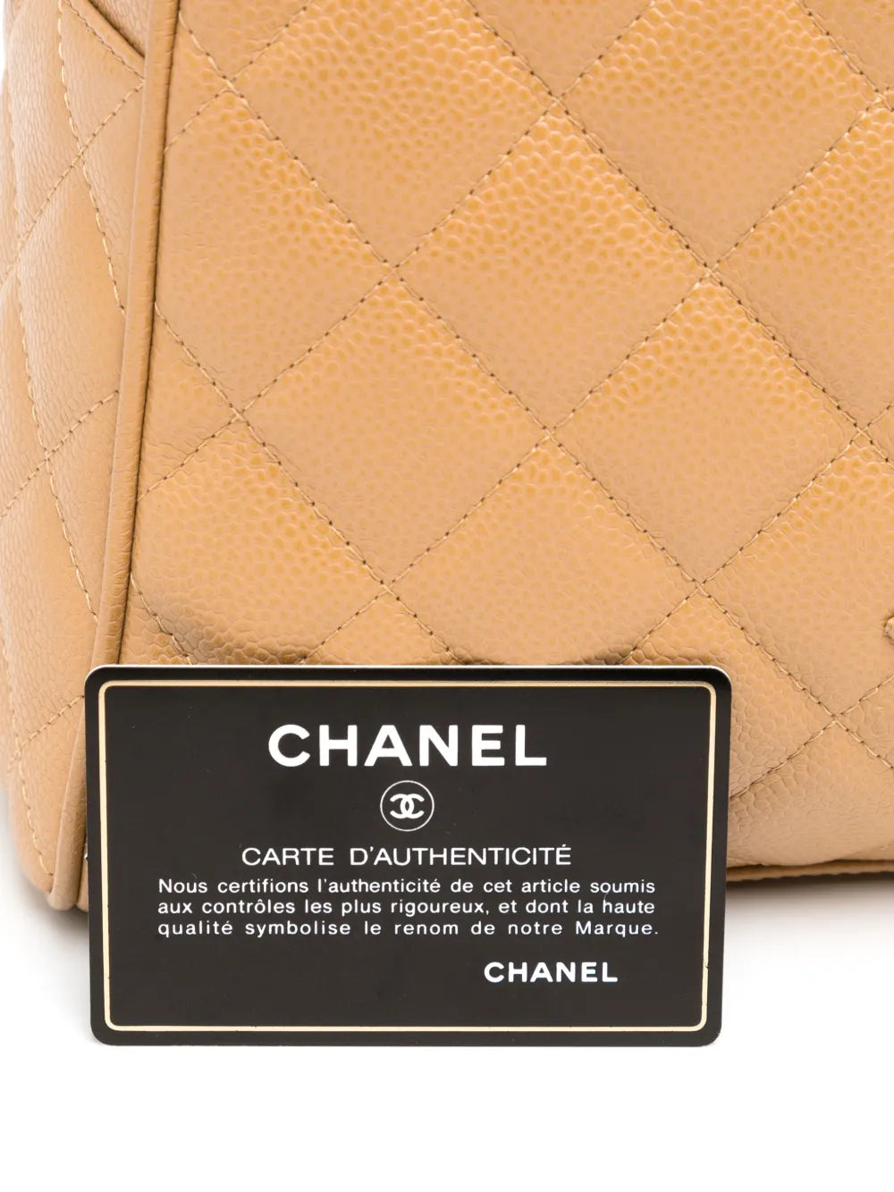 Pre-OwnedCHANEL Pre-Owned2003 CC diamond-quilted bowling bag