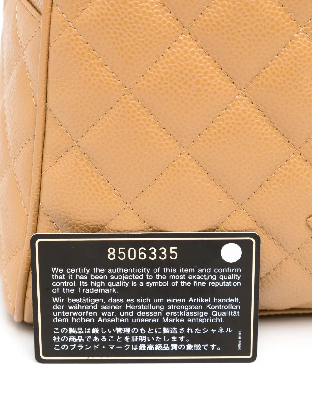 Pre-OwnedCHANEL Pre-Owned2003 CC diamond-quilted bowling bag
