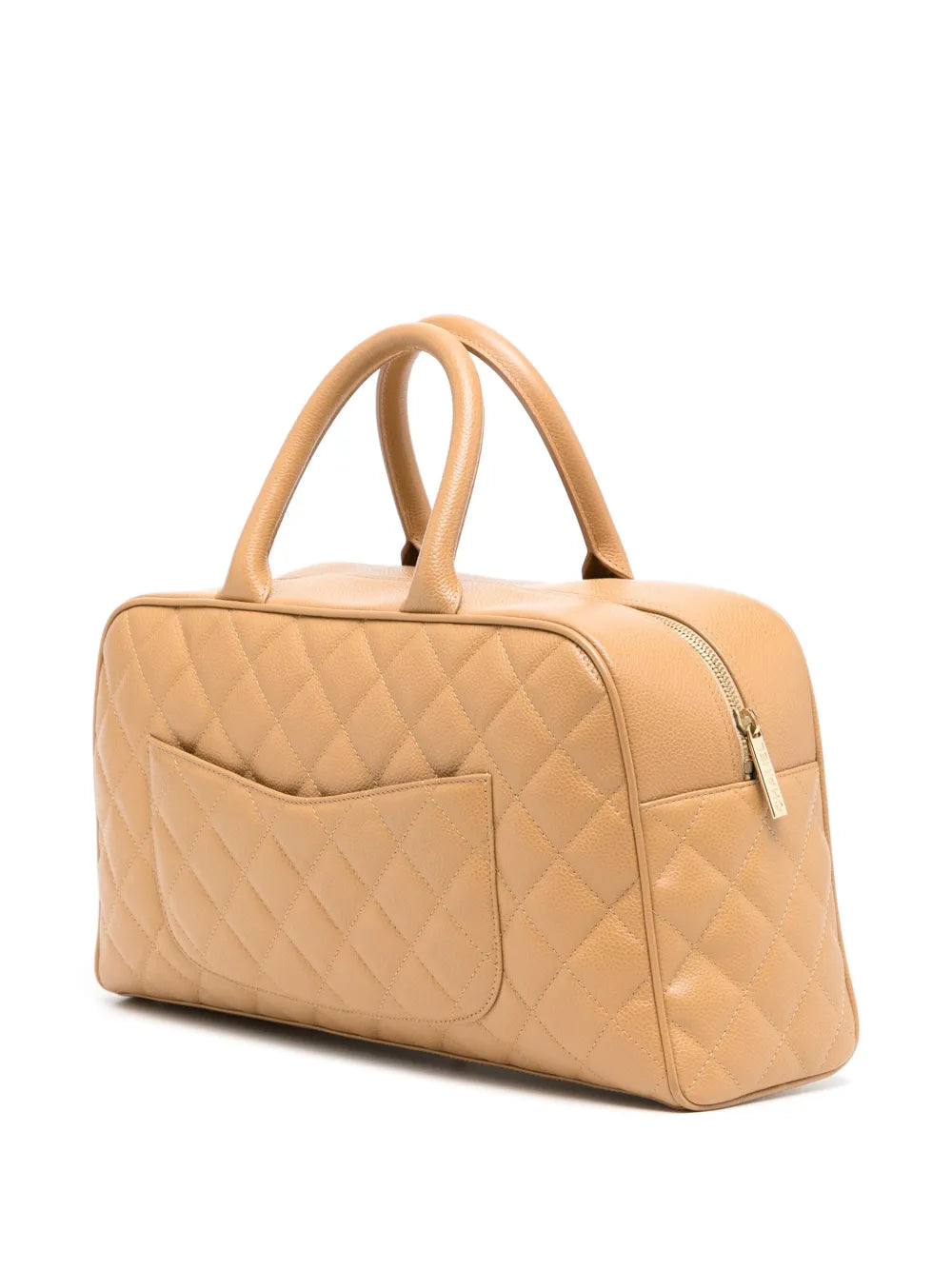 Pre-OwnedCHANEL Pre-Owned2003 CC diamond-quilted bowling bag