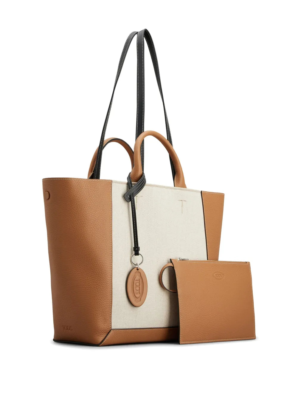 Tod'spanelled leather tote bag