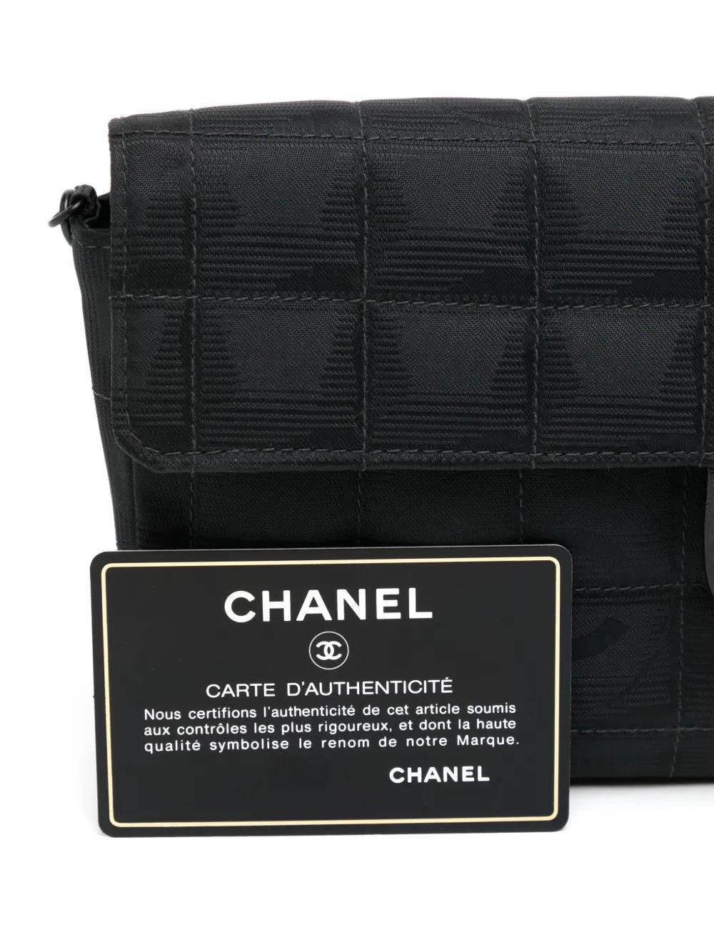 Pre-OwnedCHANEL Pre-Owned2000-2001 New Travel line Choco Bar East West shoulder bag